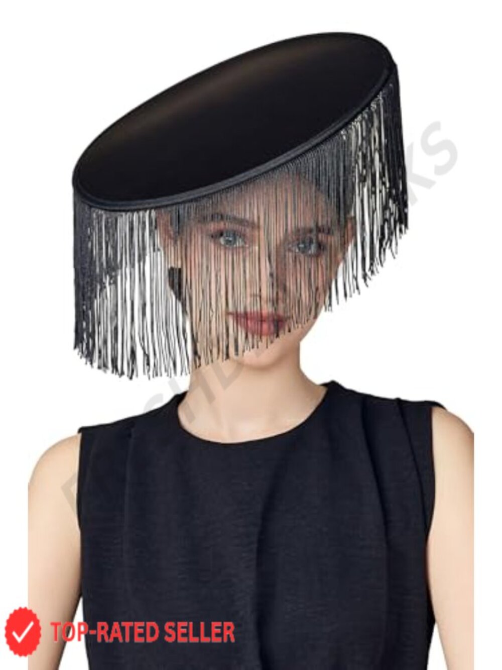 Women's Fascinator Derby Hat with Tassels Polyester Flat Tea Party